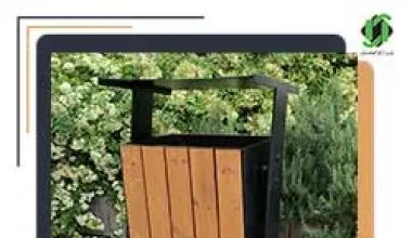 سطل زباله چوبی ترموودی | زیبایی و دوام در کنار هم